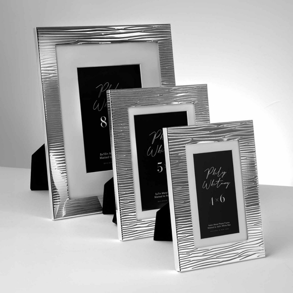 Philip Whitney Julie Metal Picture Frame, 5" X 7" - Silver - Picture 4 of 4